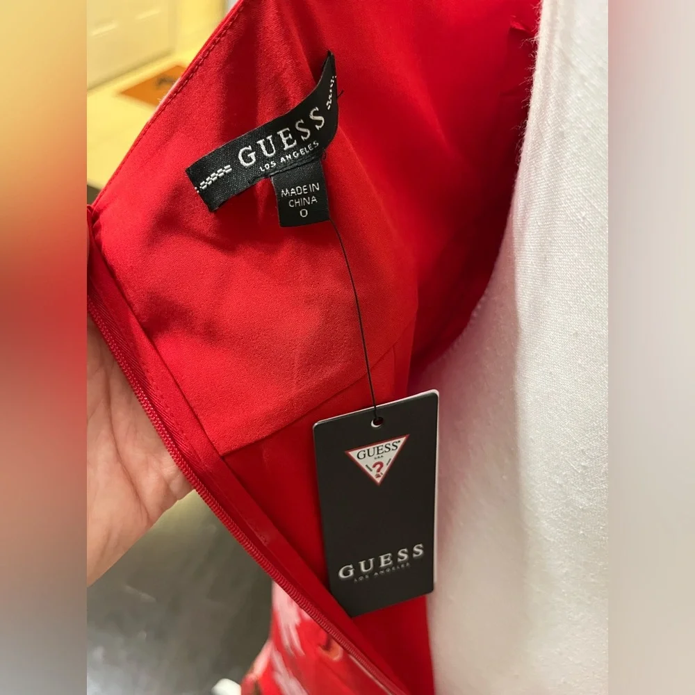 Red Floral Dress - Picture 6 of 6